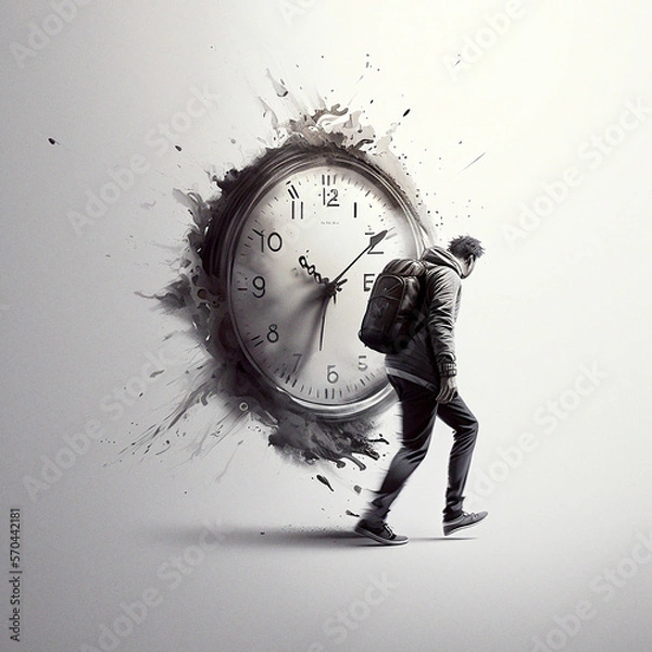 Obraz Die Zeit rennt davon