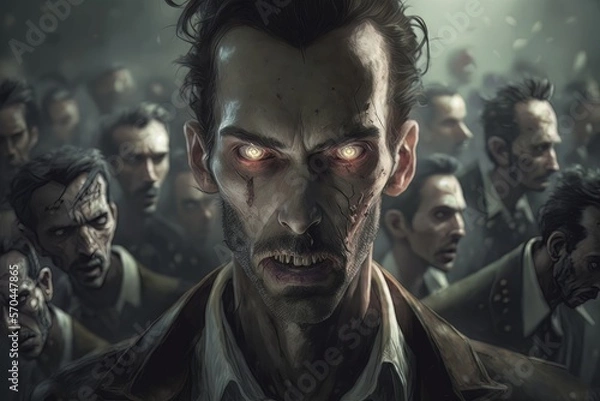 Obraz infected zombie man