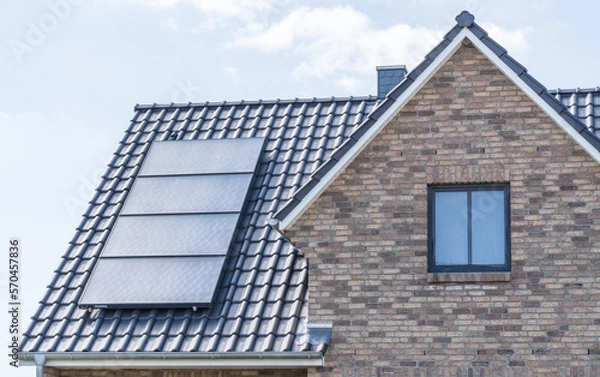 Obraz Photovoltaikanlage auf einem Dach
