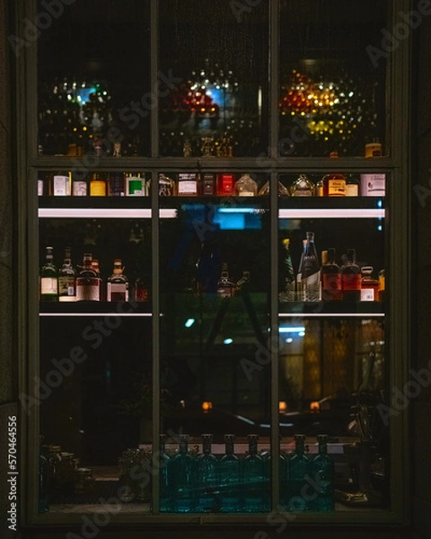 Fototapeta bar window