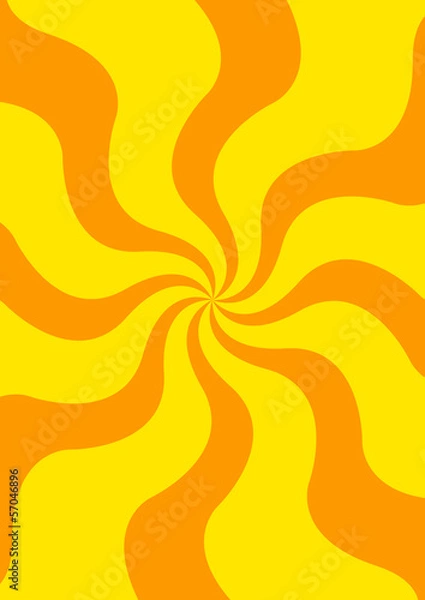 Obraz Wave_Radial_3_yellow_orange