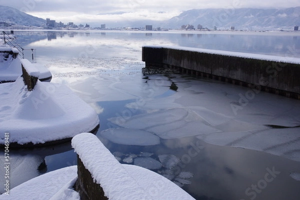 Fototapeta 雪の港　K3CP7845