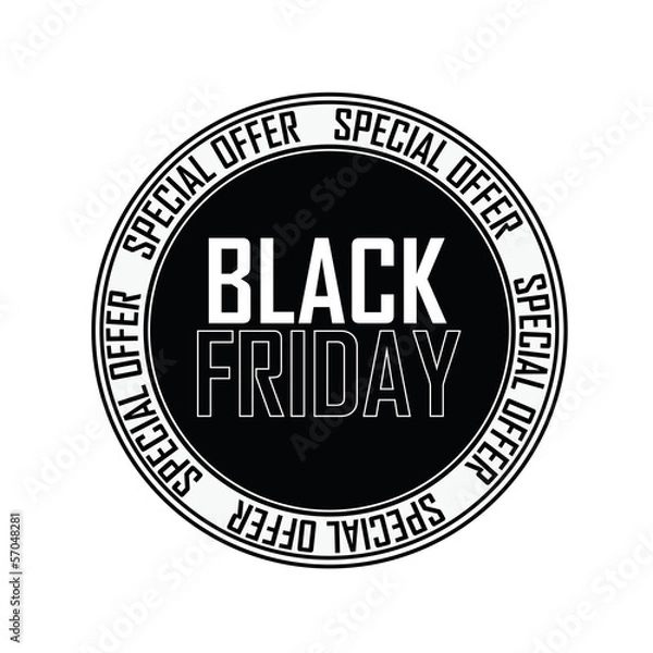 Obraz Black Friday Label