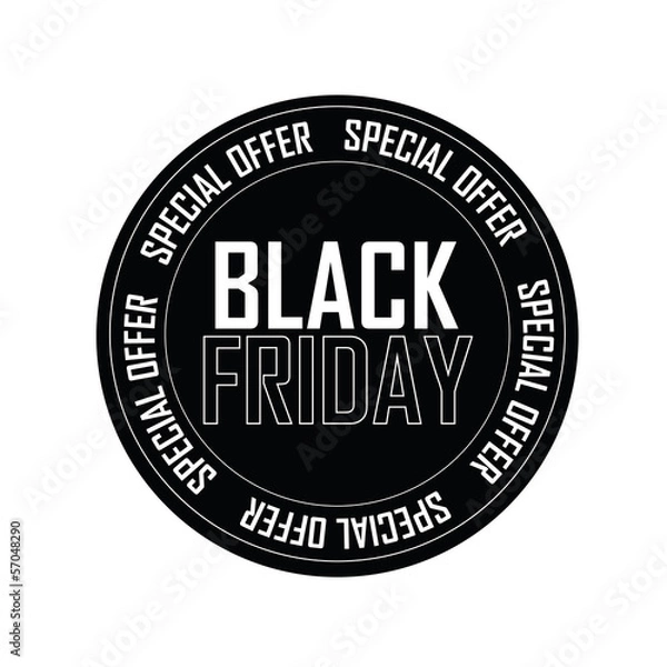 Obraz Black Friday Label