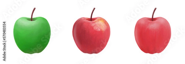 Fototapeta three apples