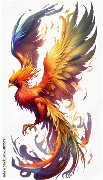 Obraz A phoenix. Generative AI