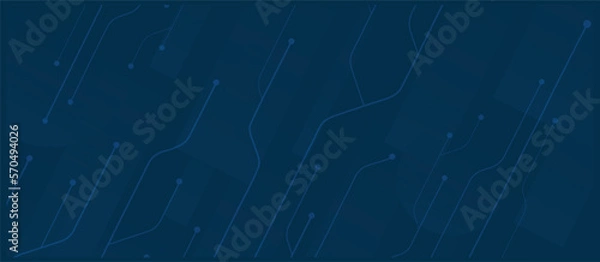 Obraz Dark blue technology background