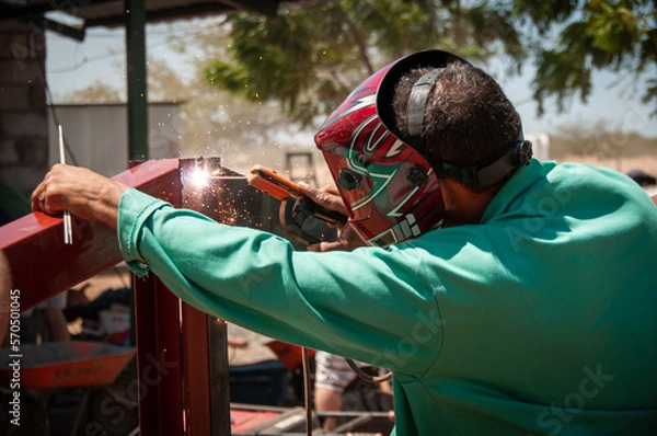 Obraz Welder Working Outside - Welding