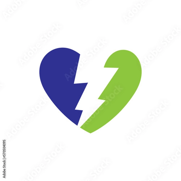 Fototapeta Lightning logo images