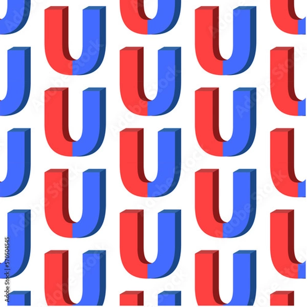 Fototapeta Graphic magnet pattern for your design and background
