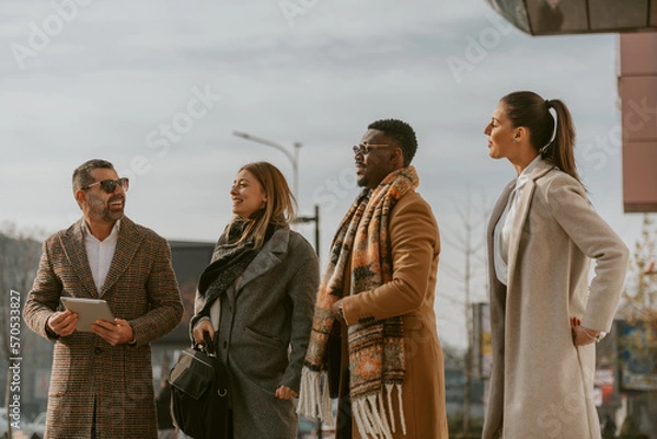 Fototapeta Smiling and looking