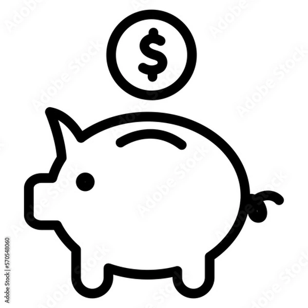 Obraz Savings line icon