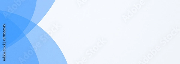 Fototapeta Abstract geometrical blue digital web horizontal banner brochure design template blank with place for text . Wavy liquid transparent circles shapes.
