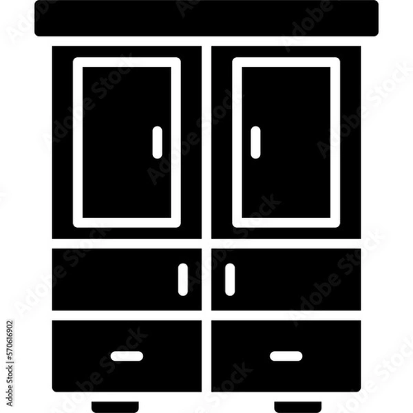 Fototapeta Wardrobe Icon