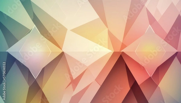 Obraz abstract background in pastel colors with graphic elements. Generative AI