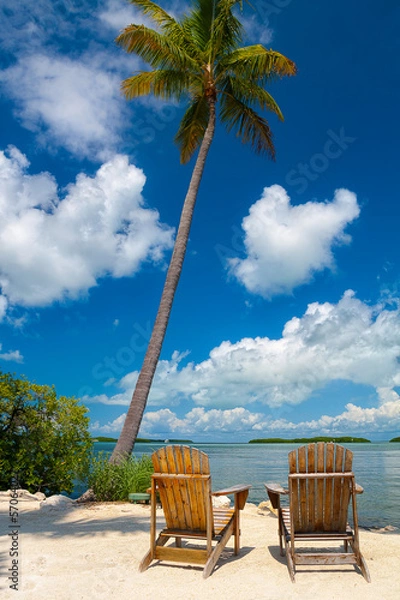Obraz Two Chairs in Florida keys