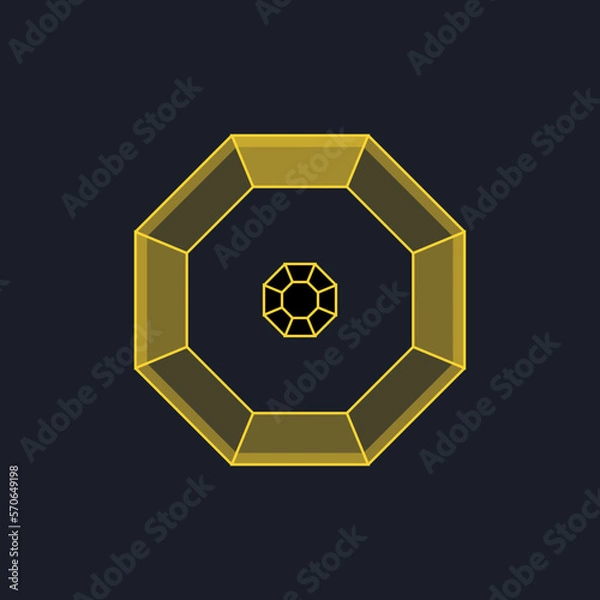 Fototapeta Gold rate modern cyber futuristic game trophy awards for characters like RPG or shooter.