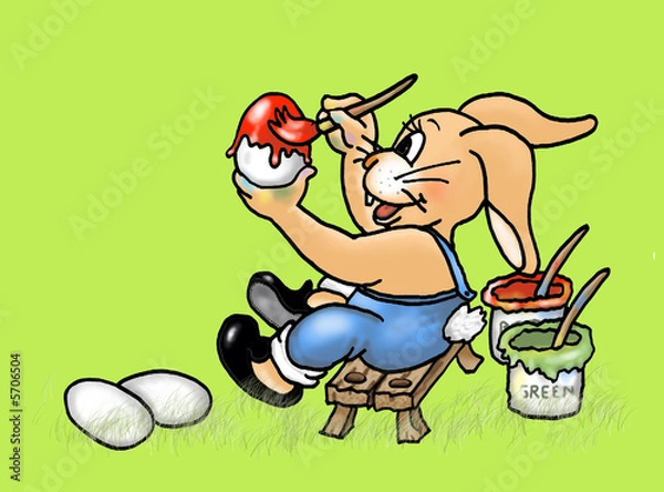 Obraz fleißiger hase