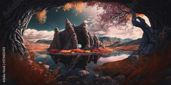 Obraz fantasy nature environment