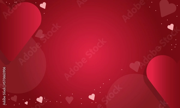Fototapeta Red Heart Valentine Theme Background Texture Vector