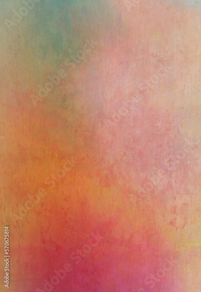 Fototapeta watercolours on textured surface - Waldorf painting on uneven surface - vintage feeling