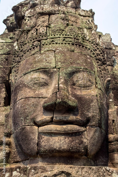 Obraz Stone Face at Angkor Wat