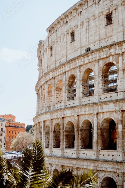 Obraz Streets and architecture in rome italy italia colosseum monuments 