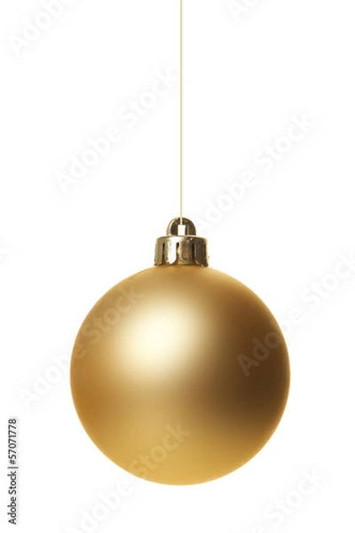 Obraz Weihnachtskugeln gold