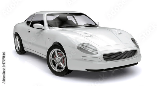 Fototapeta white car