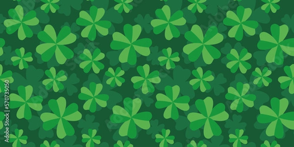 Obraz Retro pattern with clovers