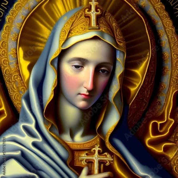 Obraz Holy Saint, Generative AI Illustration