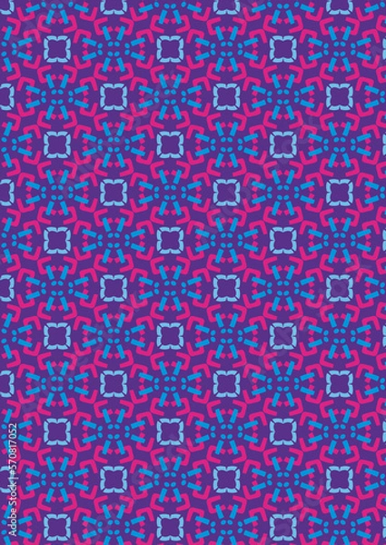 Fototapeta seamless pattern with shapes