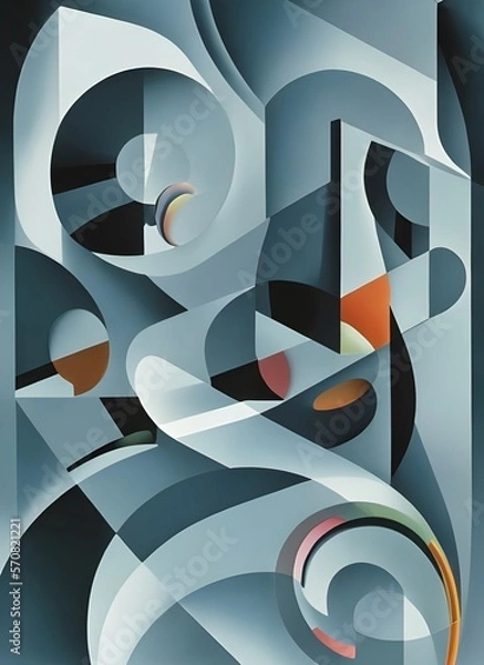 Fototapeta Abstractive Composition. Generative AI.