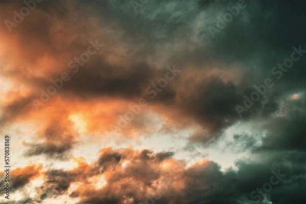 Fototapeta Panorama sunset sky and cloud background