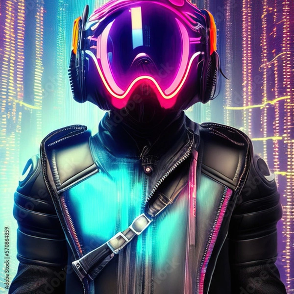 Obraz headphones and dj