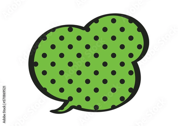 Obraz アメコミ風のポップな吹き出しイラスト