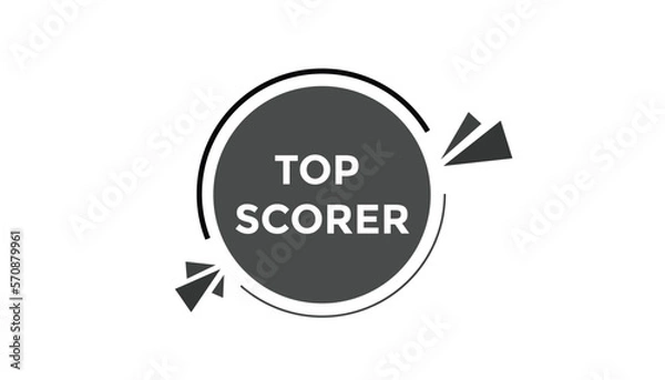 Fototapeta Top scorer button web banner templates. Vector Illustration
