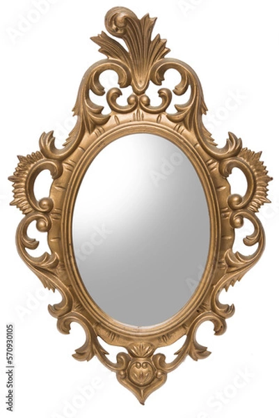 Obraz Old antique mirror frame