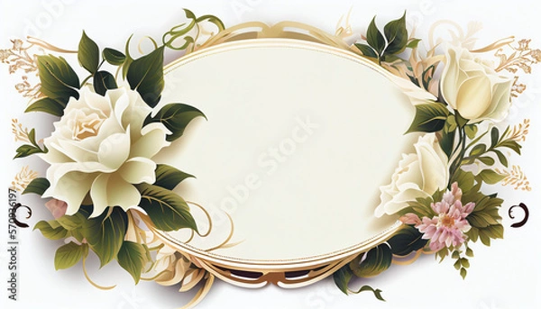 Obraz floral background generative ai