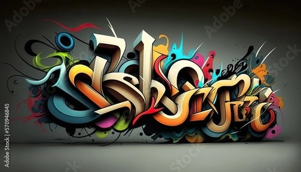 Obraz graffiti on wall