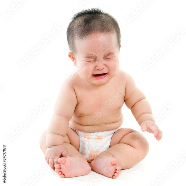 Obraz Crying Asian baby
