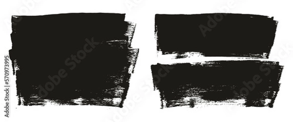 Obraz Flat Sponge Thick Artist Brush Long Background Mix High Detail Abstract Vector Background Mix Set 