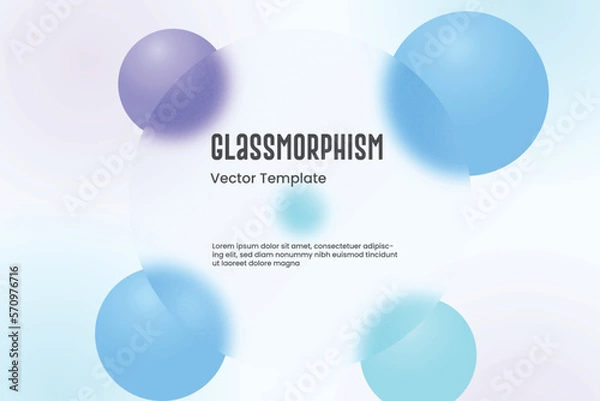 Obraz Trendy glassmorphism background