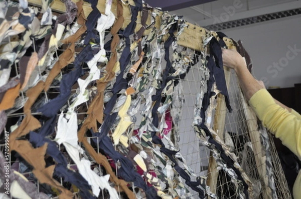 Fototapeta Camouflage net for military protection