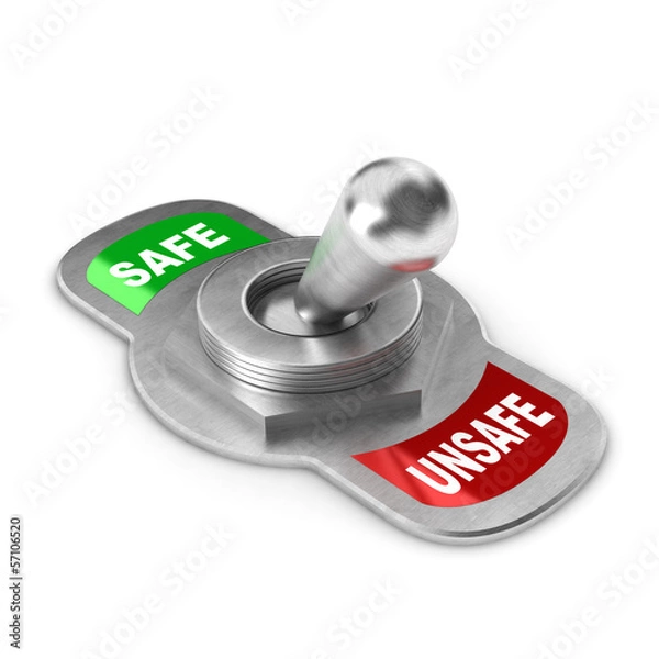 Obraz Unsafe Switch Concept