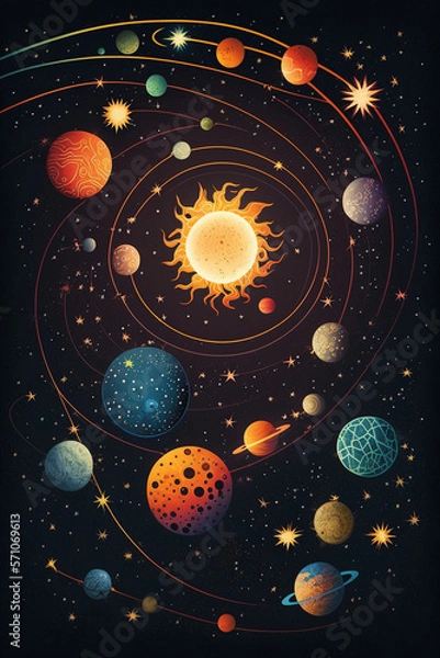 Obraz Children Book, Galaxy, Generative AI