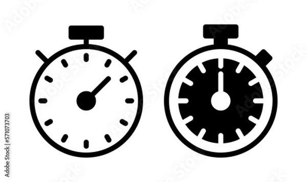 Fototapeta stopwatch icon vector illustration. Timer sign and symbol. Countdown icon. Period of time