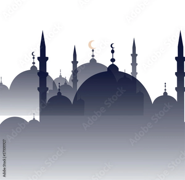 Obraz islamic background vector illustration, ramadan