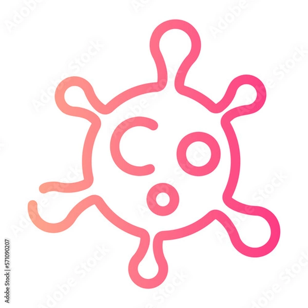 Obraz virus gradient icon