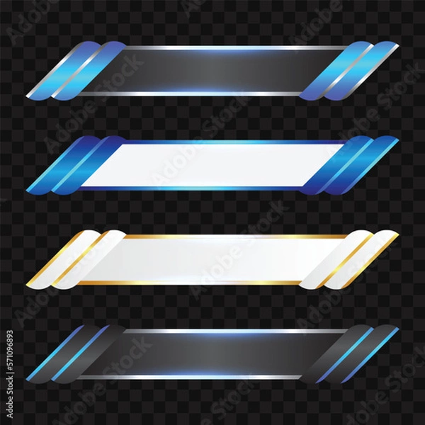 Fototapeta Template luxury shiny lower third